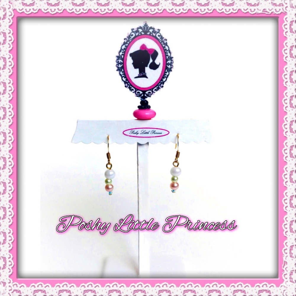 Pastel Pearl Drop Earrings